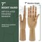 Wood Artist Drawing Manikin Articulated Mannequin with Wooden Flexible Fingers - Perfect for drawing the human hand (7" Right Hand)